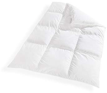 VitaloBett Winter Bettdecke 155x220 cm extra-warm mit 100% weicher Daunenfüllung 1600g - Daunendecke mit Baumwoll-Bezug, Atmungsaktiv & waschbar bis zu 60°C, Ökotex-Zertifiziert, Allergiker-geeignet