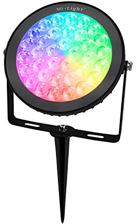 lighteu®, Miboxer 15W Color RGB+CCT,AC 100-240V, dimmbar,Farbwechsel Gartenleuchte,Außenstrahler Flutlicht,IP65,ohne Fernbedienung, ohne Stecker fut C03