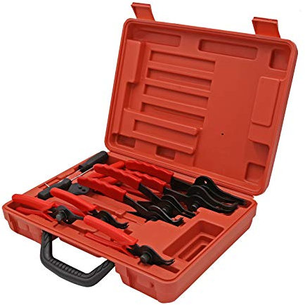 Alicates anillos elásticos Pinzas anillo resorte Tenazas seguridad circlip Set 11 piezas Reparación