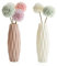 GmeDhc Florero de plastico, jarrón de Escritorio decoración de Estilo nórdico, 2 Piezas Jarrón de Plástico, Florero Simple Duradero con Aspecto, Hogar, Oficina (Rosa, Blanco)