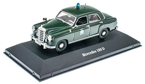 OPO 10 - Auto della Polizia 1/43 Compatibile con Mercedes 180 D Deutschland 1953 (Z002)