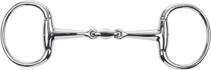 Busse Mors à tête d'olive en acier inoxydable 14 mm double cassé, taille : 13,5 cm