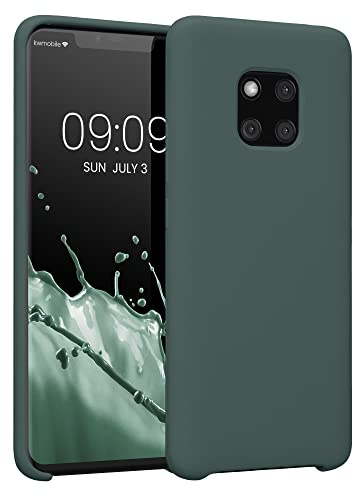kwmobile Case for Huawei Mate 20 Pro Case - Soft Cover - Shockproof Silicone - Wireless Charging Moss Green