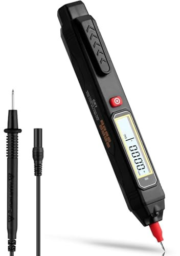 ALLmeter Spannungsprüfer Berührungslos, Digital Multimeter, zweipoligem Stifttyp, auto Bereichswahl, LCD-Display, NCV und 6000 Counts, für AC/DC-Spannung, Widerstand und mehr