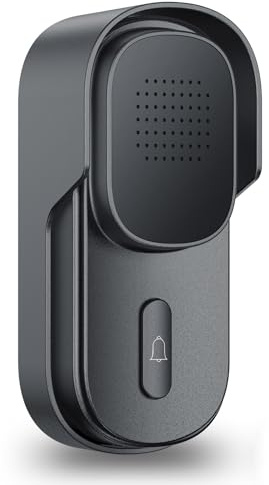 Wuloo Hands Free Two Way Wireless Intercom Doorbell for Home Classroom, Outdoor unit only for expandable（Only Outdoor Unit, CAN NOT Work Without Indoor Unit, Gray)