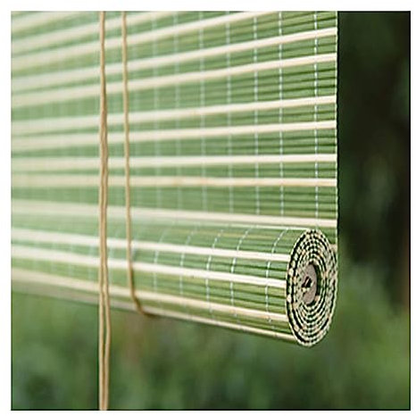 GeRRiT Natürliche Grün Bambus-Rollo Raffrollo, Seitenzug Bambus Jalousien, 50-170cm Breit, 100-280cm Lang Fenster Rollo aus Bambus für Fenster, Pavillon, Balkon, Außenbereich Wetterfest