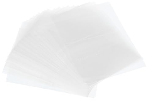 PATIKIL 50x60mm Bandes de Rétraction Perforées en PVC, 500 Pièces Film Rétractable pour Bouteilles, Pots, Boîtes, Convient pour Un Diamètre de Bouchon de 0,75 à 1,02 Pouces, Transparente