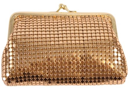 Porte-Monnaie à Paillettes dorées – Sac de soirée Glamour avec Fermeture à Pression sécurisée et intérieur spacieux – Parfait pour Les clés, l'argent et Les Cartes bancaires, doré, Porte-Monnaie