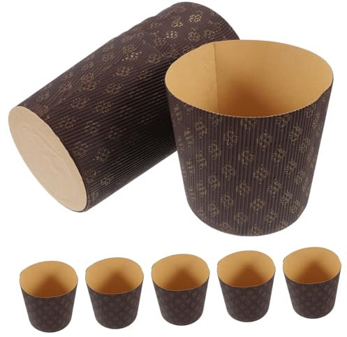 Cabilock Eleganti Pirottini Di Carta Per Panettone 25 Pezzi Pirottini Per Muffin Antiaderenti Per Torte Mini Cheesecake Esigenze Di Cottura
