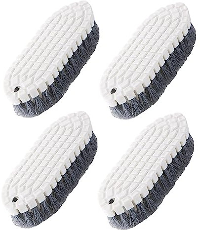 Alipis 4pcs Flexible Kitchen Stove and Tile Scrub Brushes Set, Plastic Handy Cleaning Tools for Bathroom and Household, Multipurpose Tableware Scrubbing Brush for Tough Dirt