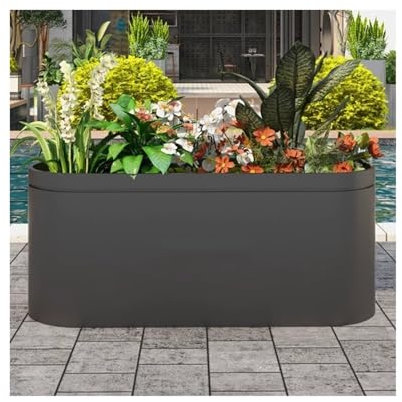 LIBANGRONG-888 Planter Box ﻿ Flower Pot and Flower Box Commercial Street Sales Department Flower Pot and Flower Bed Fence Outdoor Urban Raised Garden Bed