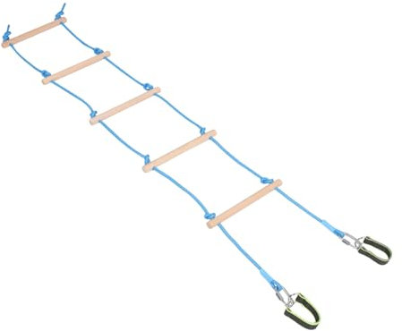 ibasenice Scala Di Legno Gradini Per Ragazzo Ragazza Scala Da Arrampicata Interna Ed Esterna Design Corda Morbida Giocattolo Per Esercizi All Aperto
