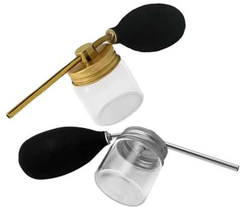 IMIKEYA 2pcs Portable Spray Bottle Professional Hair Building Fibers Powder Dispenser Applicator for Barber Salon Use Refillable Empty Bottle