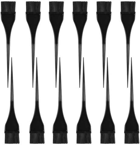 12 Pcs Hair Dye Brush Applicator Kit, Small Flat Head Hair Color Brushes for Women Men, Hair Coloring Brush SetHair Dye Applicator Brushes, Tint Dyeing Dying Tools Kits