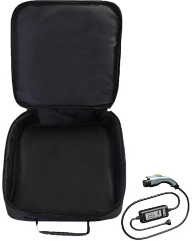 EV Cable Storage - Portable Bag Holder | Fire Retardant Charging Accessories Waterproof Durable Oxford Fabric Extension Charging Cable Electric Car Travel Workshop On the Go Camping