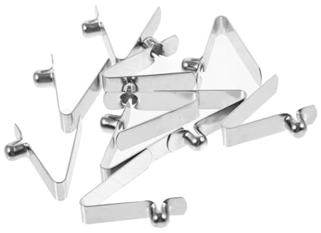 WOONEKY Clip a Molla a Scatto a v 6mm Per Tubo Solido e Cavo, Fiches Di Fissaggio Pulsante Per Ombrelli e Kayak, 20 Pezzi Per Assemblaggio Fai Da Te e Riparazioni Tubolari