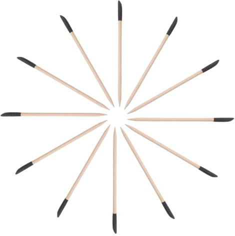 ABOOFAN 100pezzi Bastoncini Abrasivi Doppia Estremità di Strumenti per Manicure Utensili per Unghie in Legno Bastoncini d Arancio per Cuticole Strumento per Scultura Unghie Art