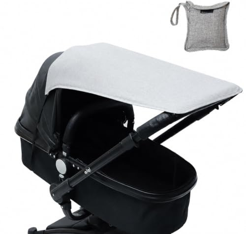 AUEFUDQ Voile d'ombrage pour poussette, Pare-Soleil pour Poussette, Pare Soleil Universel pour Poussette,Capote Poussette Réglable pour Nacelle