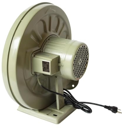 JOUFNING Soffiatore Centrifugo A Media Pressione da 110 V E 550 W, Soffiatore Elettrico per Fucina, Accenditore per Camino A Carbone Blacksmith Forge, Ventilatore per Barbecu