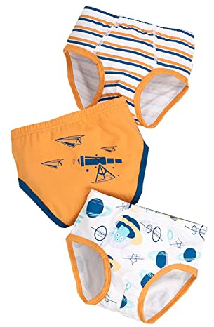 Slip Bambino Cotone, Culotte Neonata per per 3 Pezzi Pantaloni per Mutande Morbide Slip Car Cartoon Stampa Pantaloni per Mutande per No (I 4-5 Anni)