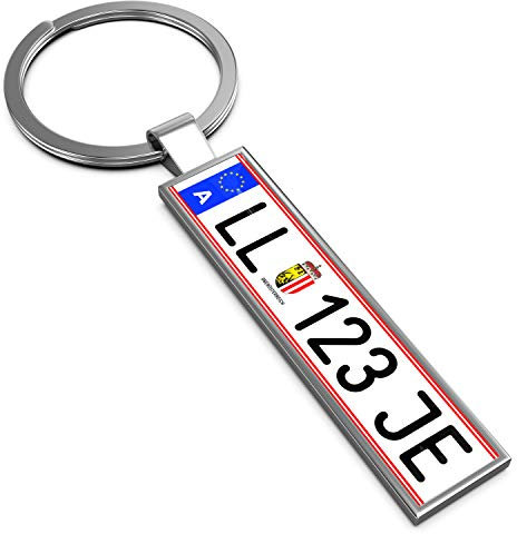 LexTrade GmbH Schlüsselanhänger mit KFZ - Kennzeichen Österreich