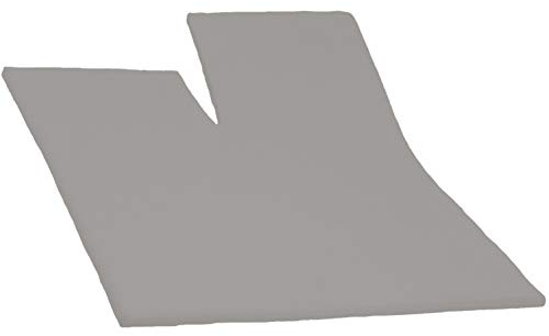 Dormisette Split Topper Spannbettlaken Boxspring Bett 180-200 x 200-220 cm (Grau, EIN Einschnitt)