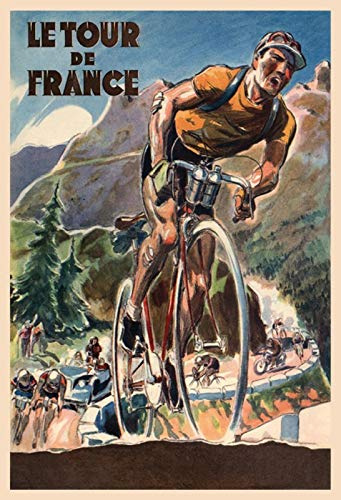 Schatzmix FA0859 Fahrrad Le Tour de France Metallschild Wanddeko 20x30 cm tin Sign Blechschild, Blech, Mehrfarbig