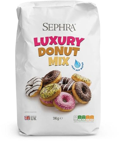 Sephra Donut Mix (1 x 3kg Bag) - ''Just Add Water'' Doughnut Mix for Frying