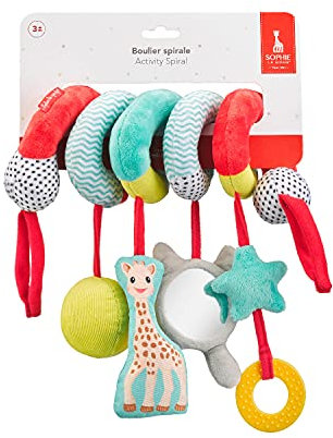 Sophie la Girafe - Boulier Spirale Jouet Poussette 230831, Multicolore, 6 Unités