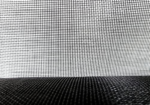 Fliegengitter Gewebe XXL 2m breit am Stück Länge 20m = 40m² in schwarz 1,0mm Maschenweite als Mückenschutz aus Fiberglas Fliegennetz Mückengitter (200cm breit x 20m lang)