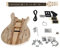 KLKL Selbstbau Gitarrenkit Unvollendet DIY PRS.E- Gitarre Kits Basswood Body Musical Instrument Guitar Mit Allen Hardwares E-Gitarren-Bausatz (Color : EK010S)