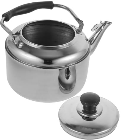 Operitacx Bollitore in Acciaio Inossidabile da 3000ml Fischietto, Bollitore per Acqua Efficiente e Manico Confortevole, Adatto a Cucina e Fornelli
