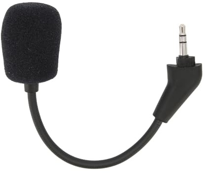 Ejoyous Micro de Jeu de Remplacement, 3,5 Mm avec Suppression du Bruit des Basses Profondes Microphone de Remplacement pour Ordinateur Casque de Jeu HS50 HS60 HS70 HS70 SE