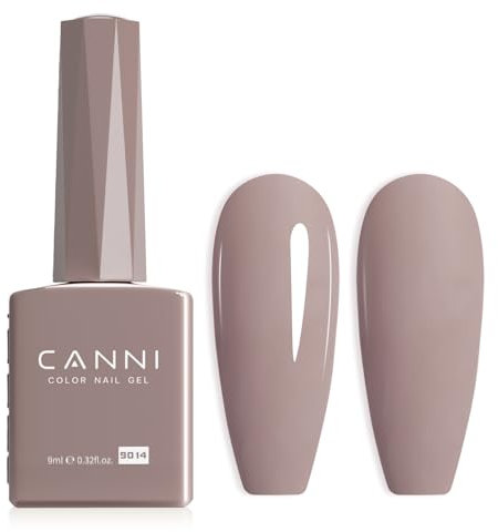 CANNI UV Negellack Natur Hellbraun Gellack Gel UV Nail Art Klassischer und All MatchStil Soak Off Gelnagellack für UV Lampe
