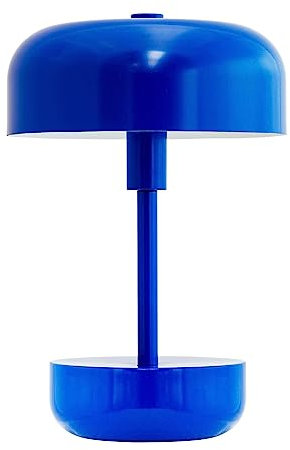 Dyberg Larsen Haipot Tischlampe Kabellos Blau | LED Lampe Dänischen Design Wiederaufladbare | Schreibtischlampe ohne leuchtmittel | Nachttischlampe 8 Stunden Akkulaufzeit | LED Tischleuchte Kabellos