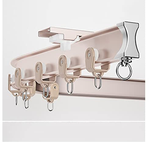 Flexible Deckenvorhangschiene, Raumteiler, 9,8 10 11 12 13 14 15 16 17 18 19 20 Fuß lang, robuste, biegbare DIY-Vorhangschiene aus Aluminium für Erkerfenster im Badezimmer, Wohnmobil, Apartment