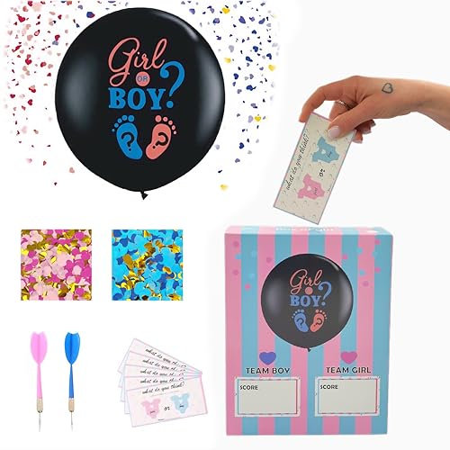 Brodevet - scatola gender reveal, boy or girl, gender reveal ideas, Box per votazioni, kit baby shower boy or girl, Accessori Party, Ideale per Compleanno,