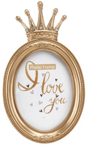 ABOOFAN 1Stk Bilderrahmen Hausdekorationen für zu Hause Desktop-Fotorahmen-Dekor Wohnkultur personalized Vintage-Dekor Bildverzierung Bildhalterverzierung Desktop-Dekor Hochzeit Gold