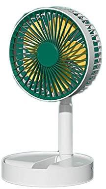 ANAIUCY Ventilatore USB pieghevole piccolo portatile ricaricabile portatile mini piccolo raffreddamento ultra-silenzioso silenzioso potente ventola elettrica di raffreddamento (colore: bianco)