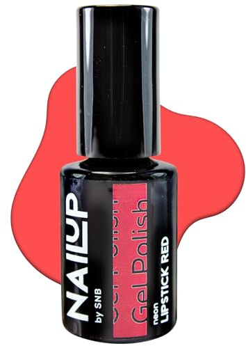 NAILUP by SNB UV/LED Gel Nagellack für Maniküre & Pediküre 6ml - Neon | Gel Polish | SNB Professional Farben UV Lack Gel Nägel Nageldesign | Gelnägel | Gel Nail Polish (Lipstick Red, 6ml)