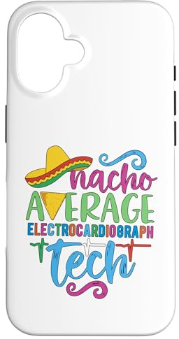 iPhone 16 Fiesta Cinco De Mayo Nacho Average Electrocardiograph Tech Case