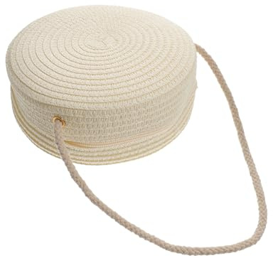Veemoon Sac de Plage Paille Femmes Sac Bandoulière Tissé Woven pour Pratique pour Activités Extérieures