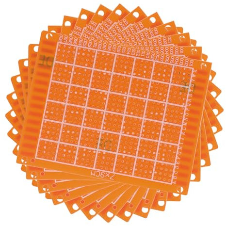HOMOCONO 10pezzi Circuito Saldabile Per Progetti Elettronici Pcb Di Misura Spessore Per Esperimenti Fai Te e Prototipazione Elettronica