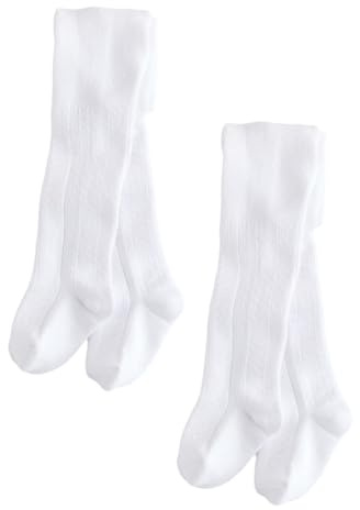 NEXT Bebés niña Pack de 2 pares de medias para bebé Pelerine Blanco Newborn-3 Meses