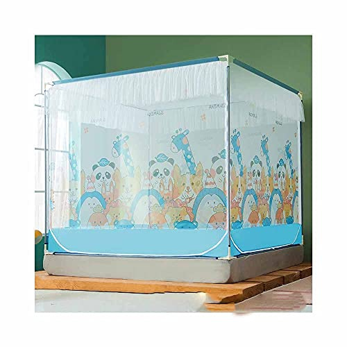 Bettvorhang mit 3 seitlichen Öffnungen, Moskitonetz, Baldachinnetz, Moskitonetz, Bettwäsche für Erwachsene bis hin zu Kingsize-Betten, schnelles und einfaches Installationssystem (6 1,2 x 2,0 m)