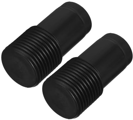 OATIPHO 2pcs Threaded Tip Replacement for Metal Pole Mop Accessories, Plastic Sturdy Material with Easy Installation and Versatile Compatibility for Brushes and Straight Rods