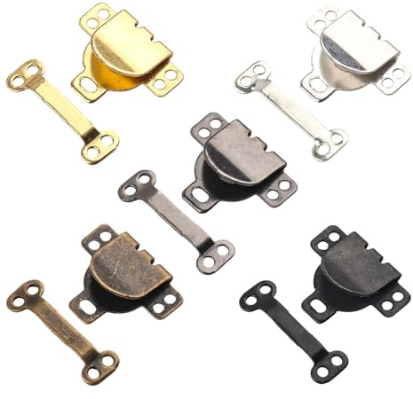 20 Sets Brass Trouser Hook and Bar Sewing Eye Fastener for Trousers Skirt Dress Bra Sewing DIY Craft