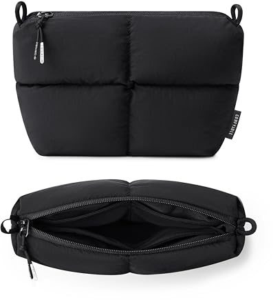 Comfyable Puffy - Estuche organizador de artículos electrónicos, bonita bolsa tecnológica para mujeres y hombres, bolsa de almacenamiento de cables para cargador, teléfono, banco de energía, cable