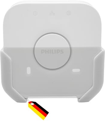 MECHONIX Support mural pour Philips Hue Bridge & Hue Bridge Pro - Montage facile et maintien sûr - Support robuste en plastique - Accessoire mural pour centrale intelligente (Hue Bridge)