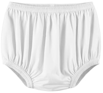 Dreammonkey Adult Nappy Cover for Incontinence Leak-Proof Reusable & Washable Waterproof Underwear Noiseless Protection Over Diapers for Women & Men(White,M)